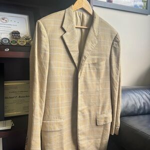 Saks Fifth Avenue Tan Sport Coat Classic Fit